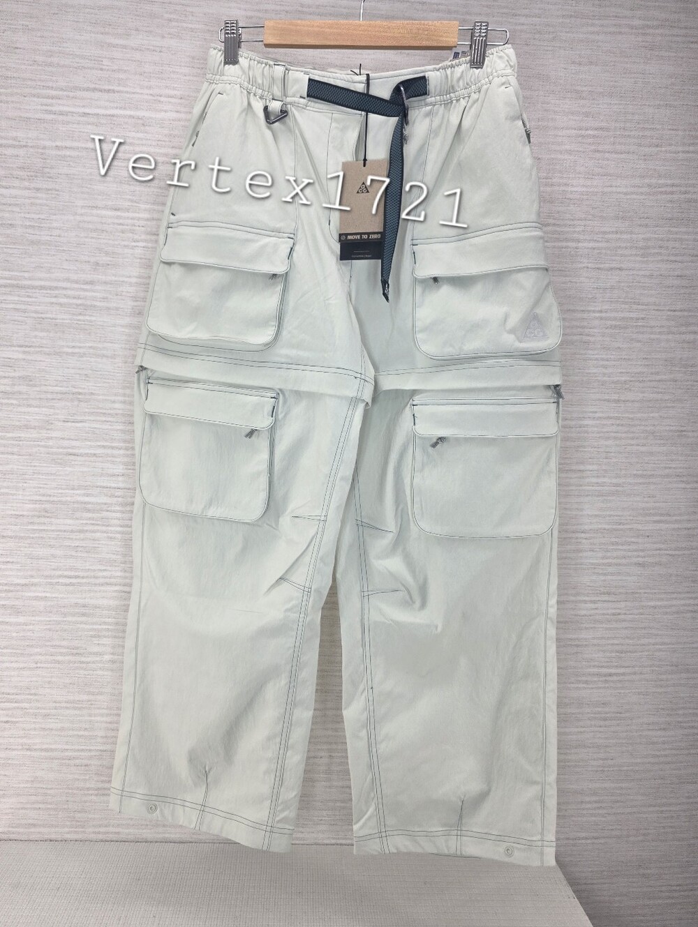 Sz S NIKE ACG SMITH SUMMIT ZIP OFF PANTS HV6391-020 SEA GLASS WOMENS
